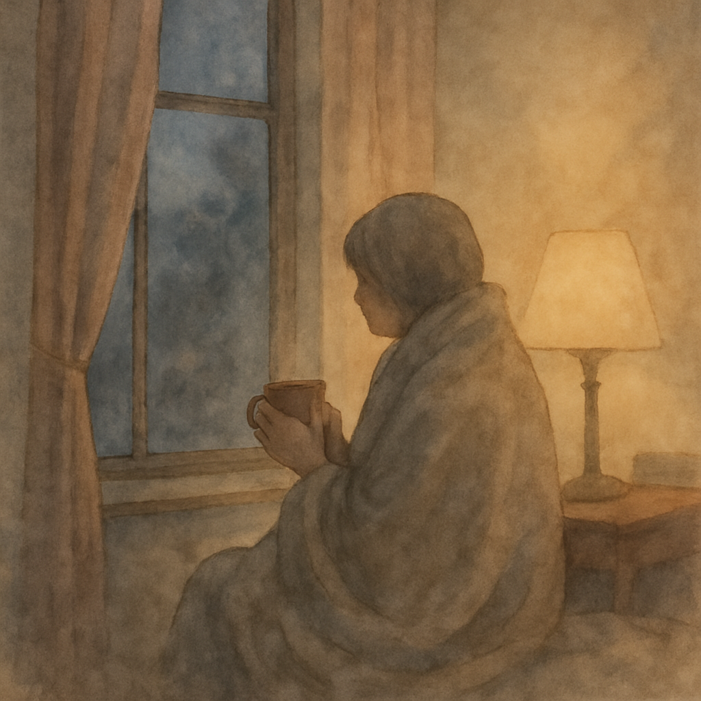 Calm illustration for Gentle Ways an Introverted Person Might Unwind After a Heavy Day in the daily calm category