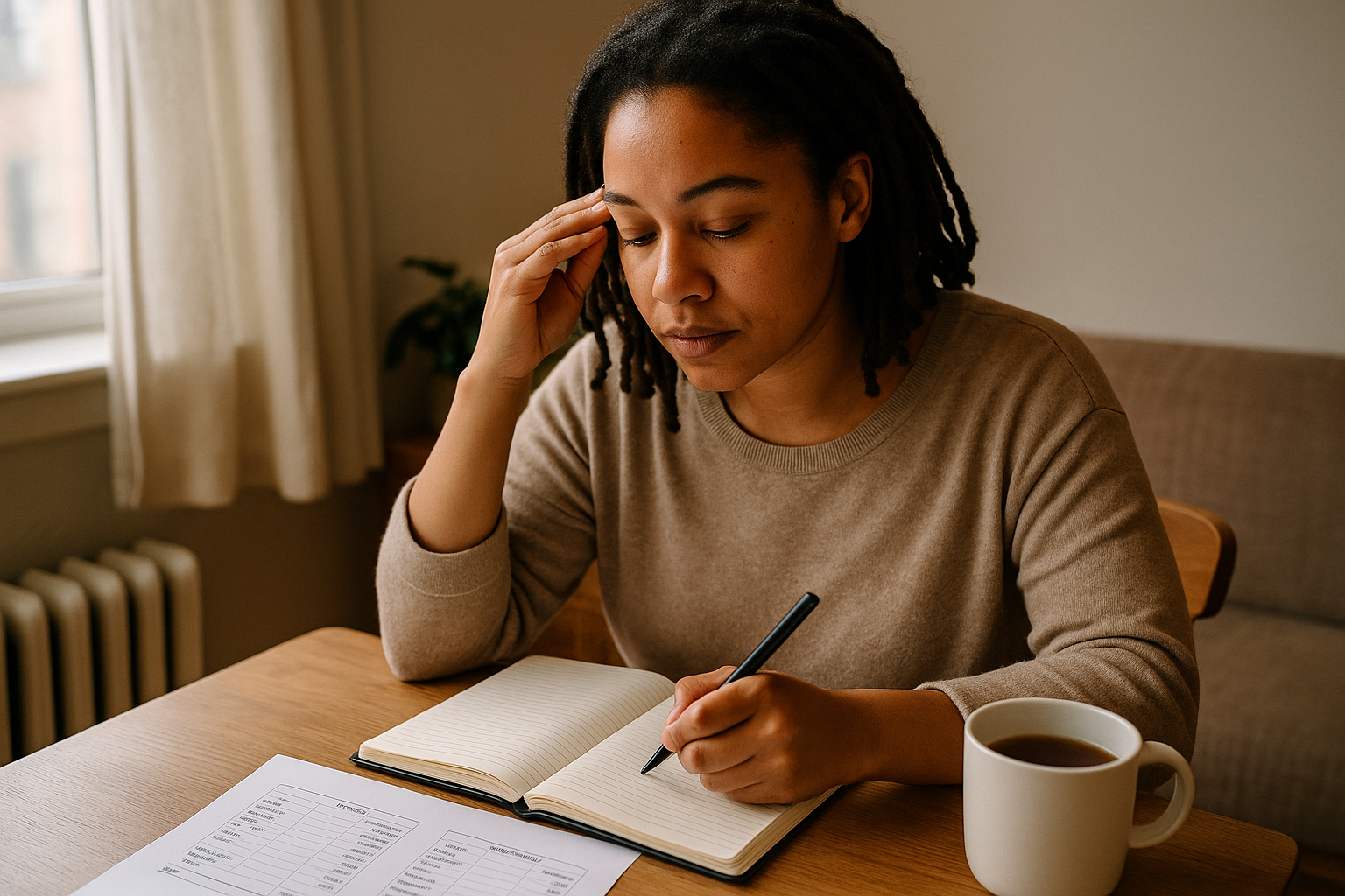 Magazine-style wellness editorial photo for A Calmer Money Mindset When the Future Feels Uncertain in the daily calm category